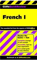 CliffsQuickReview French I
