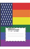 American Flag Composition Notebook