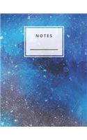 Notes: Beautiful Art Cover Lined and Numbered 120 Pages with Grey Lines Letter Size 8.5 X 11 - A4 Size (Journal, Notes, Notebook, Diary, Composition Book) 