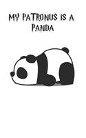 My Patronus is a Pandas: Cute Panda Lovers Journal / Notebook / Diary / Birthday Gift (6x9 - 110 Blank Lined Pages)