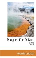 Prayers for Private Use