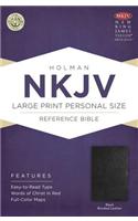 NKJV Large Print Personal Size Reference Bible, Black