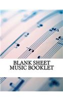 Blank Sheet Music Booklet