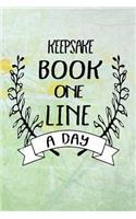 Keepsake Book One Line a Day