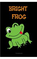 Bright Frog Composition Notebook: College Ruled Notebook - Lined Journal -School supplies Book Notes- back to school Gift Kids -