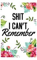 Shit I Can't Remember