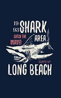 1993 Shark Catche The wave! Notebook Surfing Journal Gift for Surfers