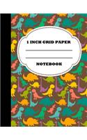 1 Inch Grid Paper Notebook