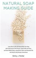 Natural Soap Making Guide: Learn How to DIY All-Natural Skin Care Soap with Cold-Process, Hot-Process and Hand-Milled Soaps, using Herbs, Spices and Essential Oils - Step-by-S