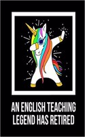 An English Teaching Legend Has Retired: Unicorn Dab Retirement Gift Notebook For English Class Teachers