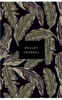Bullet Journal: Modern Floral Design in Black - Notebook with 160 Dot Grid Pages