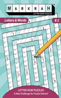 MARKRAH LETTER-ROW PUZZLES Letters and Words, Book 2