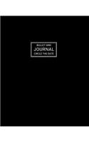 Bullet Grid Journal: Circle the Date: Large Dot Grid Notebook for Bulleted List Journaling with Circle the Date Feature Plain Black