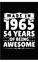 Made in 1965 54 Years of Being Awesome
