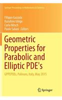 Geometric Properties for Parabolic and Elliptic Pde's