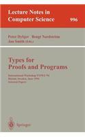 Types for Proofs and Programs