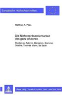 Die Nichtrepraesentierbarkeit Des Ganz Anderen