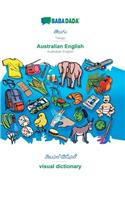 BABADADA, Telugu (in telugu script) - Australian English, visual dictionary (in telugu script) - visual dictionary