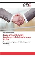 responsabilidad jurídica civil del notario en Cuba