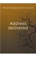 Address delivered