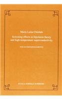 Screening effects in bipolaron theory and high temperature superconductivity: (Publications of the Scuola Normale Superiore)