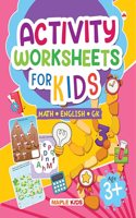 Activity Worksheets for Kids - English, Math, GK for Age 3+ - Tearable Sheets