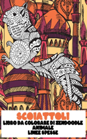 Libro da colorare di Zendoodle - Linee spesse - Animale - Scoiattoli