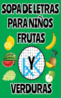 Sopa De Letras Para Niños Frutas Y Verduras