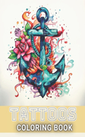 Tattoos Coloring Book for Adults