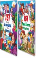 Sawan Set Of 2 Story Books 151 Series (Around The World & Bedtime)