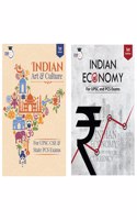 UPSC Books Combo - Indian Art And Culture & Indian Economy (1st Edition) For UPSC CSE 2023 Prelims & Mains By StudyIQ Publications