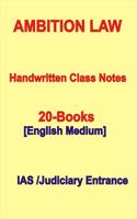 Ambition Iaw Class Notes For Juduciary and IAS Mains Entrance English Medium