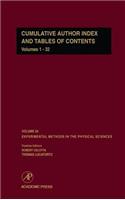 Cumulative Author Index and Tables of Contents Volumes1-32