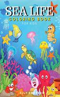 Sea Life Coloring Book for Kids: Sea creatures coloring pages for kids - Creative Haven Fanciful Sea Life Book- Ocean Coloring Book