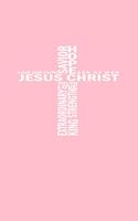 Jesus Christ Love And Faith Son Of Man: Lined Journal - Jesus Christ Savior Hope Black Religious Faith Religion Gift - Pink Ruled Diary, Prayer, Gratitude, Writing, Travel, Notebook For Me