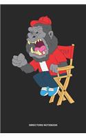 Directors Notebook: Dotted Log Book For Movie Lover And Director: Filmmaker Journal Gorilla Director Gift