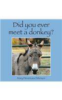 Did You Ever Meet a Donkey?