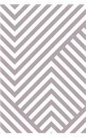 Abstract Striped Geometric Notebook