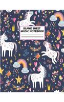 Blank Sheet Music Notebook