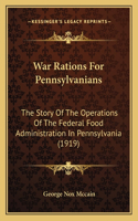 War Rations For Pennsylvanians