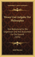 Wesen Und Aufgabe Der Philosophie