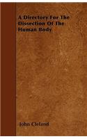 A Directory For The Dissection Of The Human Body