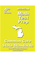 Michigan 4th Grade Math Test Prep: Common Core Learning Standards(English)
