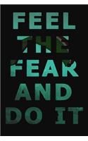 Feel The Fear And Do It: Skydive Log Book - Keep Track of Your Jumps - 100 pages (6"x9") - Skydiving Record Journal 200 Jumps - Gift for Skydivers
