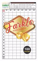 Farkle Score Sheets: V.4 Elegant design Farkle Score Pads 100 pages for Farkle Classic Dice Game - Nice Obvious Text - Small size 6*9 inch (Gift)