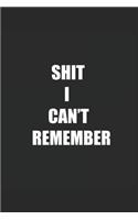 Shit I Can't Remember