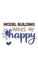 Model building Makes Me Happy Model building Lovers Model building OBSESSION Notebook A beautiful
