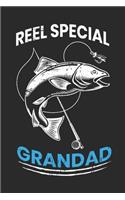 Reel Special Grandad: Fishing Gift Notebook Blank Ruled Lined Pages Notes Journal