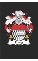 Funes: Funes Coat of Arms and Family Crest Notebook Journal (6 x 9 - 100 pages)