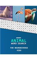 Animal Word Search For Neurodiverse Kids
